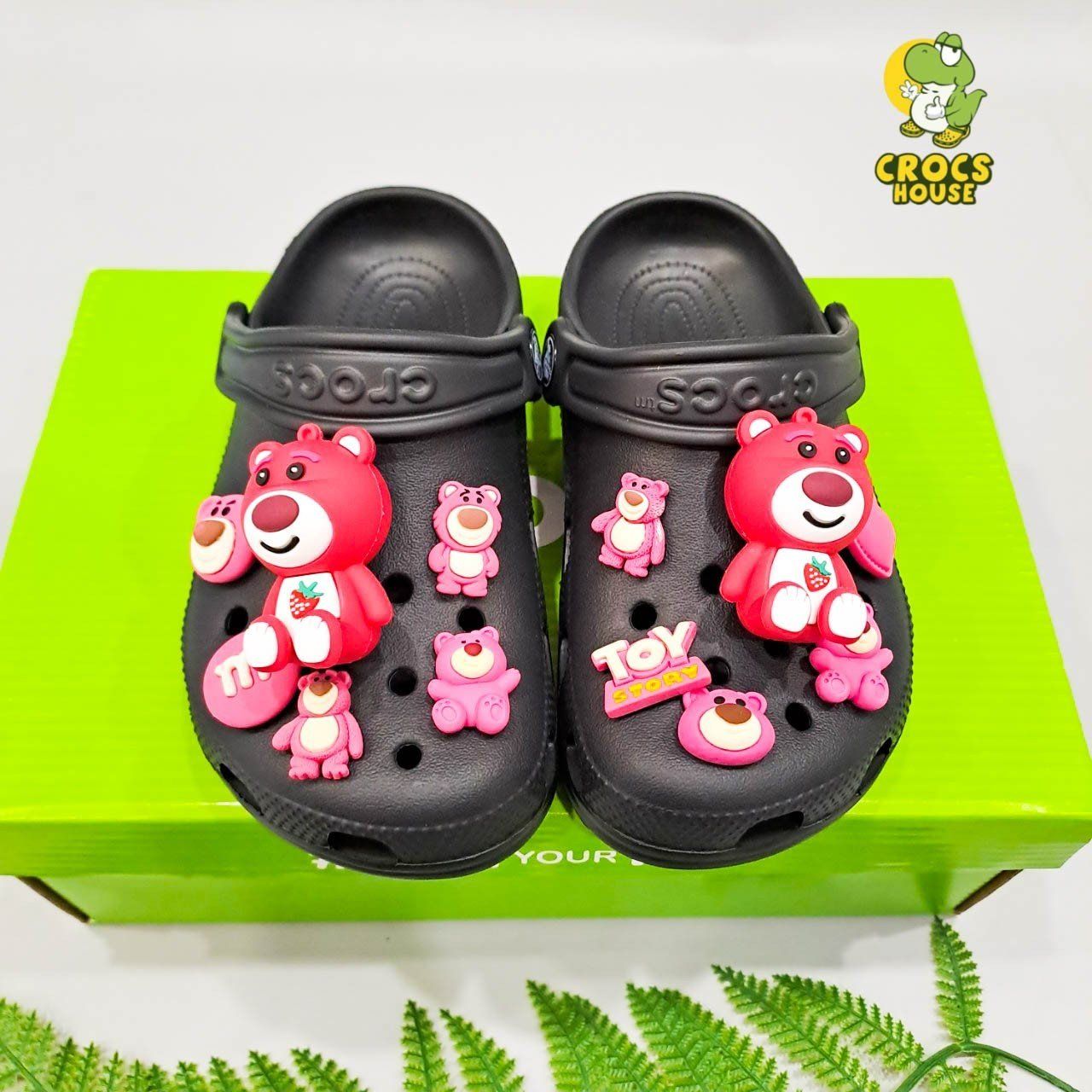  Set Jibbitz charms phối gắn trang trí dép cross 
