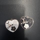  Jibbitz charms kim loại gắn dép cross 