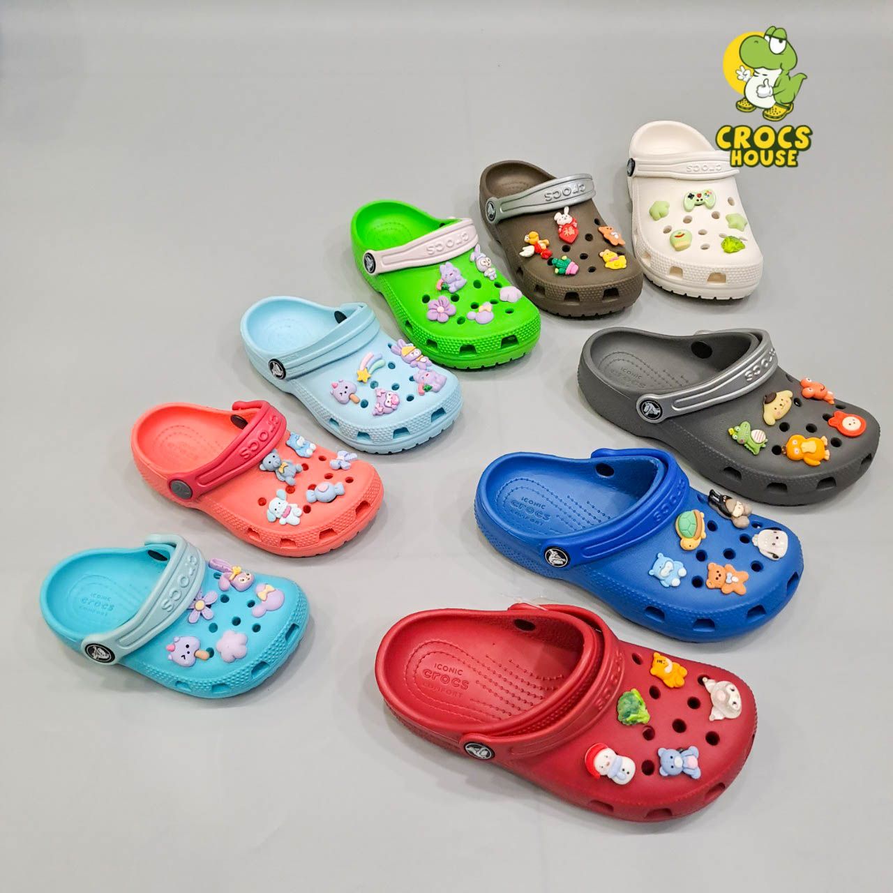  Dép sục Dinas classic trẻ em chính hãng quai phối màu 