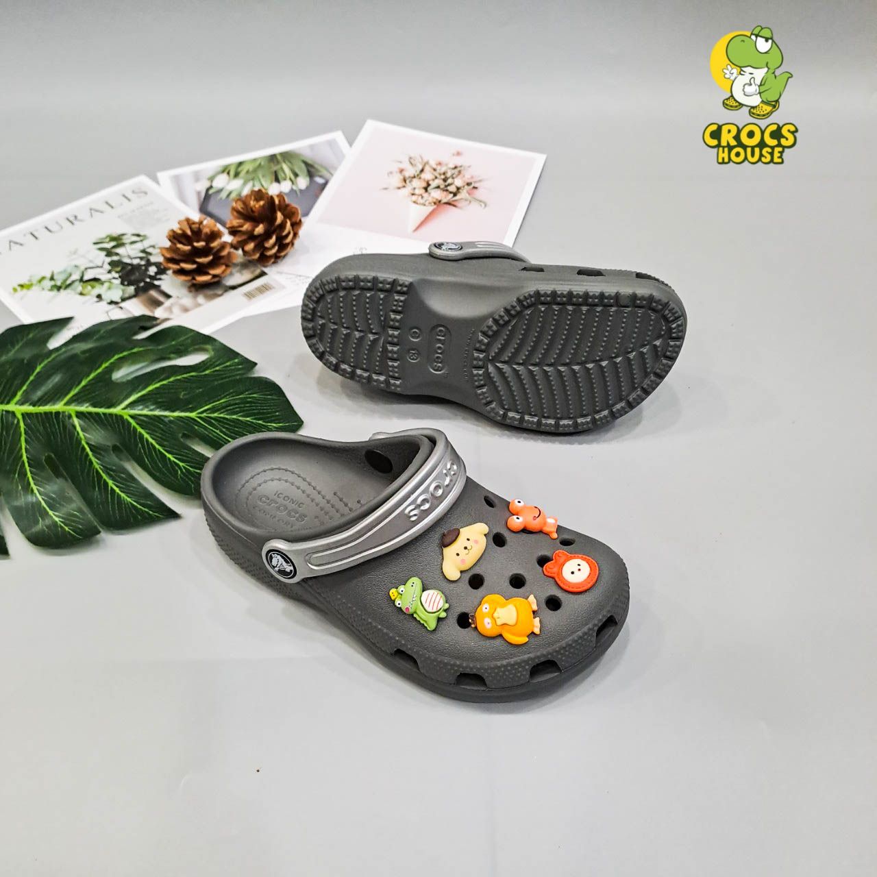  Dép sục Dinas classic trẻ em chính hãng quai phối màu 