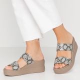  Dép xuồng hai quai ngang cross brooklyn Mid Wedge nữ đế cao 6 phân 