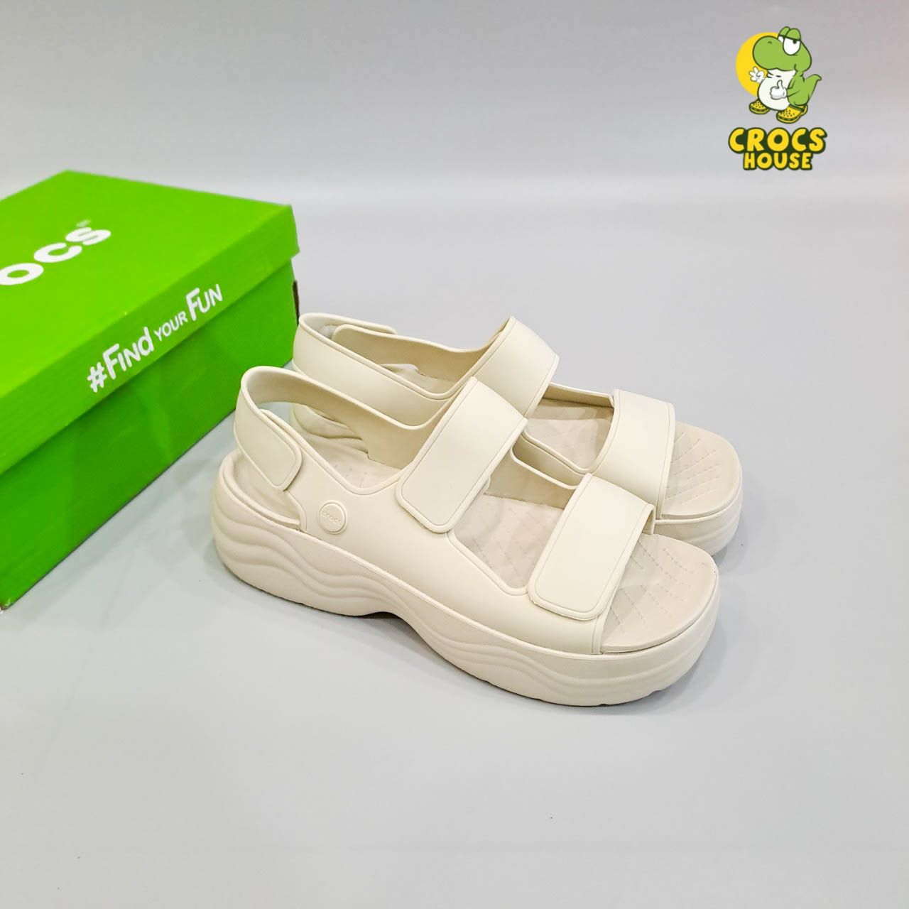  Sandal cross skyline nữ đế bánh mỳ 