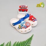  Dép sục cross classic trẻ em màu trắng quai phối màu chính hãng 