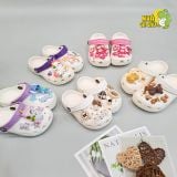 Dép sục cross classic trẻ em màu trắng quai phối màu chính hãng 