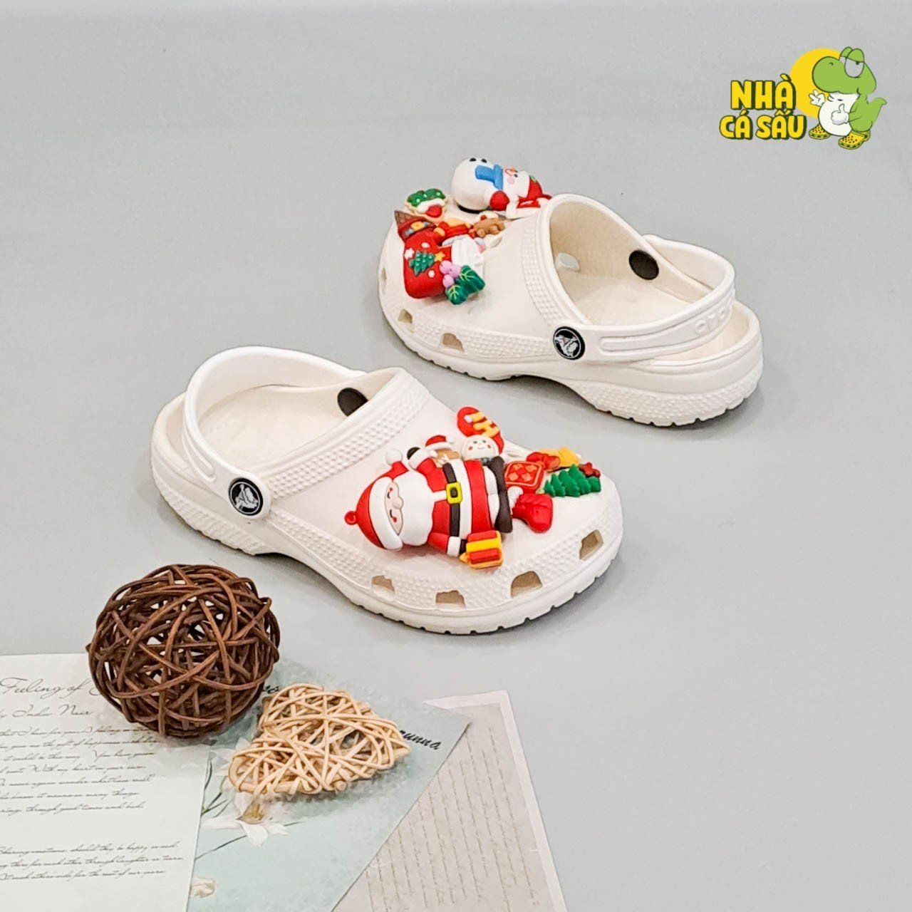  Set Jibbitz charms phối gắn trang trí dép cross 