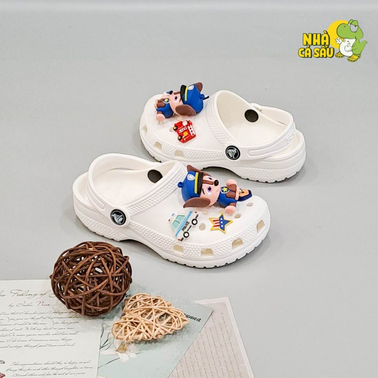  Set Jibbitz charms phối gắn trang trí dép cross 