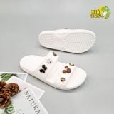  Dép cross hai quai ngang classic lỗ nam nữ chính hãng 