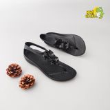  Sandal cross sexy đen hoa nhựa nữ chính hãng 