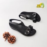 Sandal cross serena đen hoa nhựa nữ chính hãng 