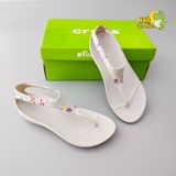  Sandal cross sexy xám in hoa nữ chính hãng 