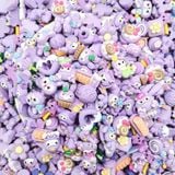  Jibbitz charms 3D nhỏ nhựa cứng theo tone màu gắn dép 