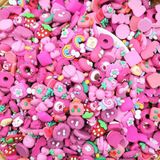  Jibbitz charms 3D nhỏ nhựa cứng theo tone màu gắn dép 