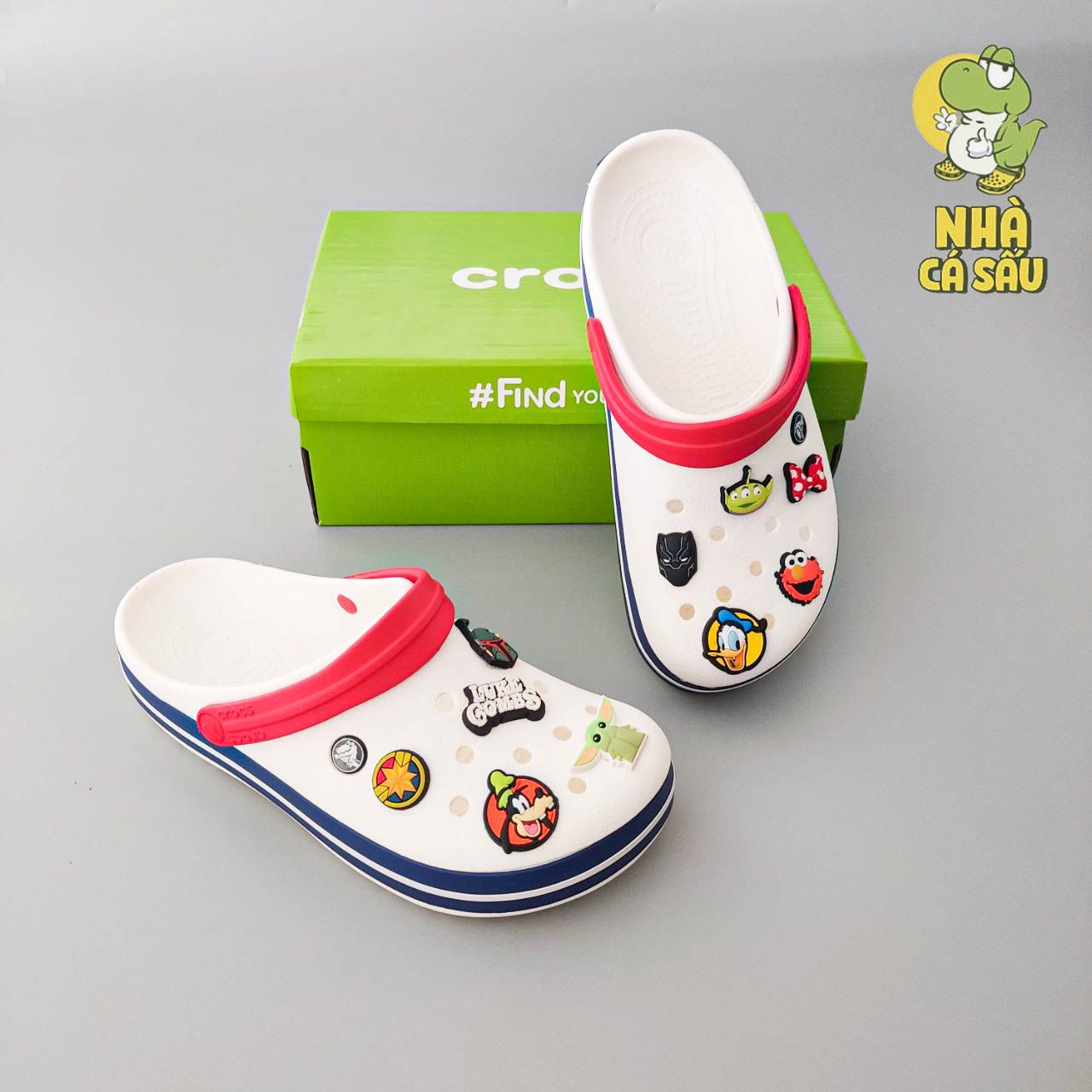  Dép sục Dinas band crocband nam nữ chính hãng 