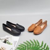  Giày búp bê zahan chất liệu bằng da, giày mọi nữ êm chân 
