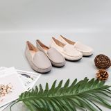  Giày búp bê zahan chất liệu bằng da, giày mọi nữ êm chân 