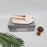  Giày búp bê zahan chất liệu bằng da, giày mọi nữ êm chân 