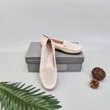  Giày búp bê zahan chất liệu bằng da, giày mọi nữ êm chân 