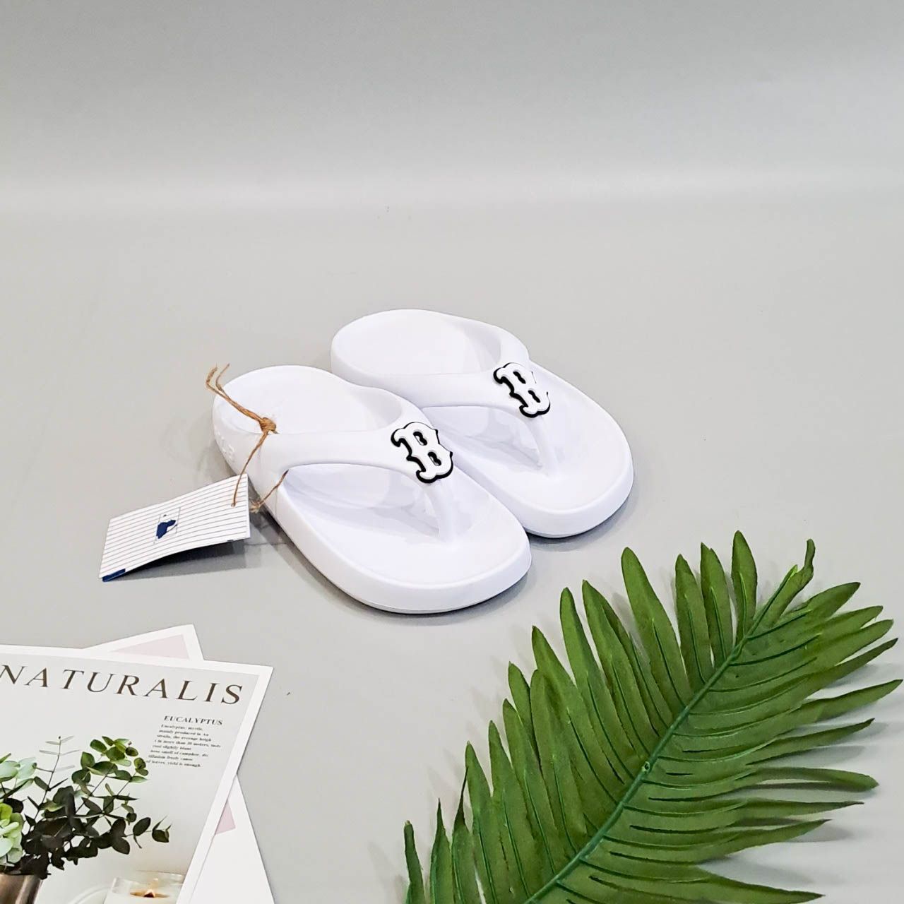  Dép kẹp MLB chunky bouncer nữ đúc nguyên khối 