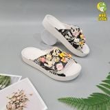  Dép quai ngang Dinas classic platform slide phun sơn nữ chính hãng 