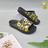  Dép quai ngang Dinas classic platform slide phun sơn nữ chính hãng 