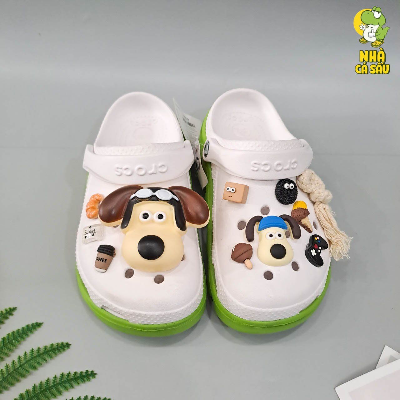  Set Jibbitz charms phối gắn trang trí dép cross 