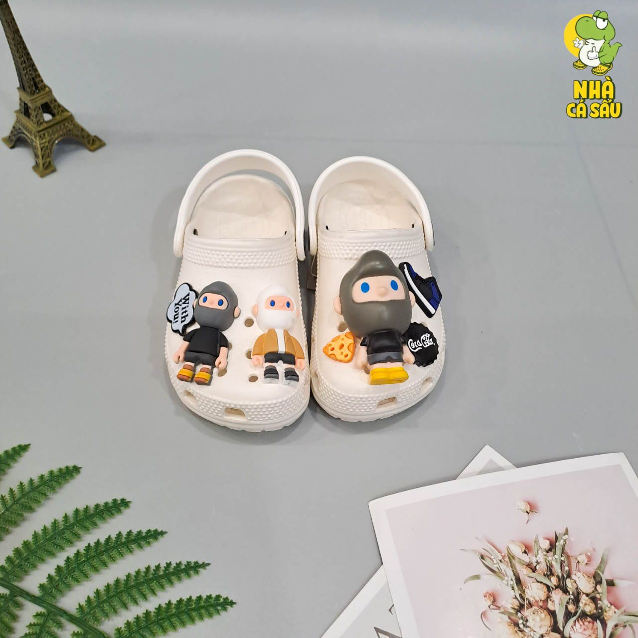  Set Jibbitz charms phối gắn trang trí dép cross 
