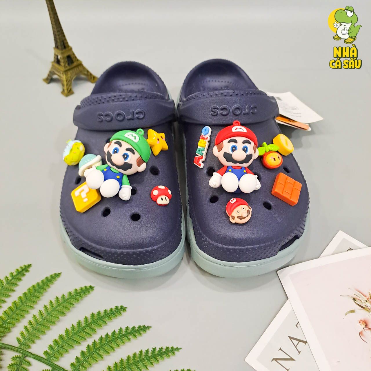  Set Jibbitz charms phối gắn trang trí dép cross 