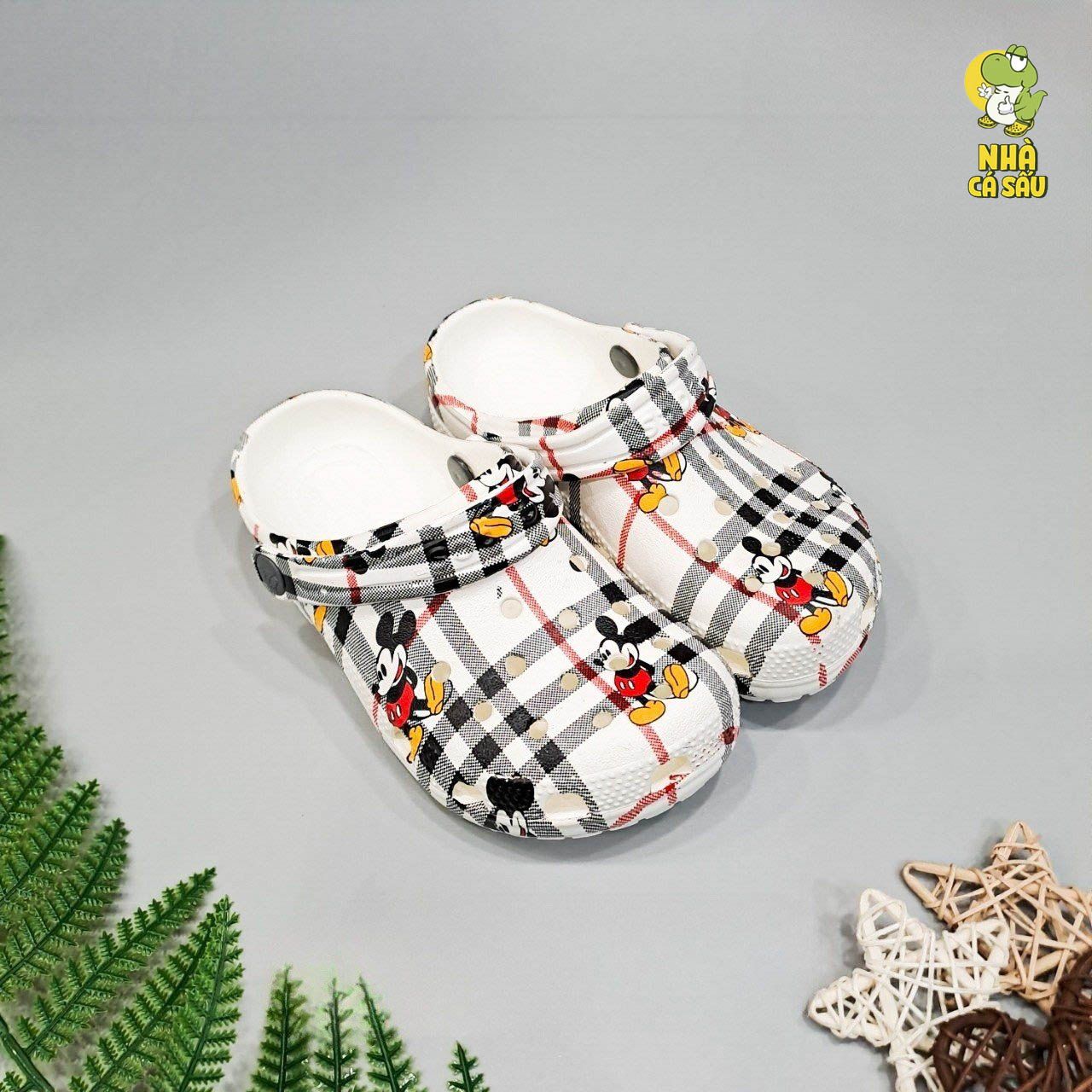  Dép sục cross classic họa tiết trẻ em chính hãng 