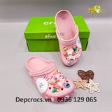  Dép sục cross 3D band linefriend thỏ trắng trẻ em 