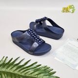  Dép xuồng hai quai ngang fitflop phối hoa nữ chính hãng 