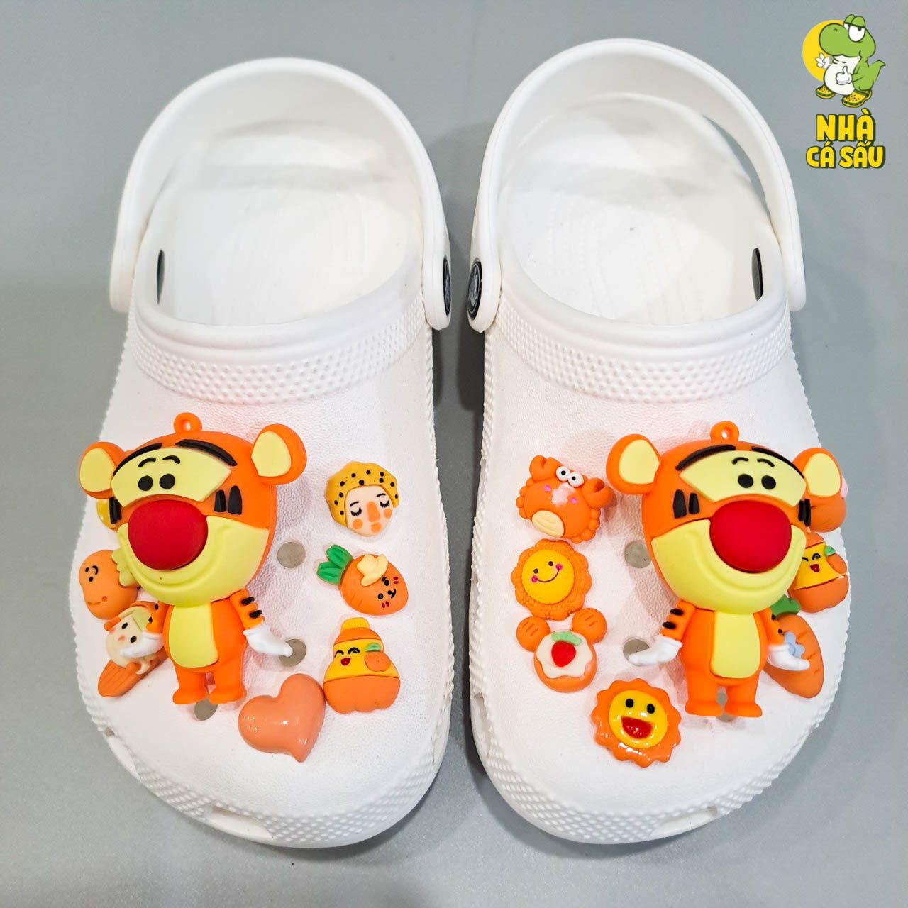 Set Jibbitz charms phối gắn trang trí dép cross 