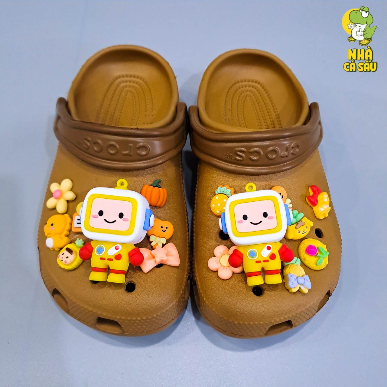  Set Jibbitz charms phối gắn trang trí dép cross 
