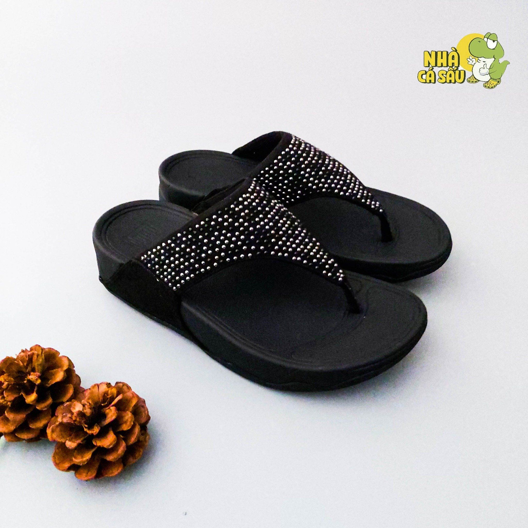  Dép xuồng xỏ ngón fitflop trơn nữ chính hãng 