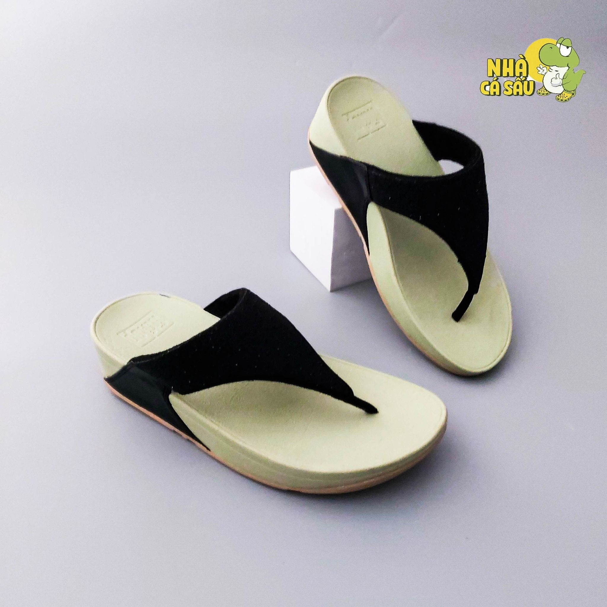  Dép xuồng xỏ ngón fitflop trơn nữ chính hãng 