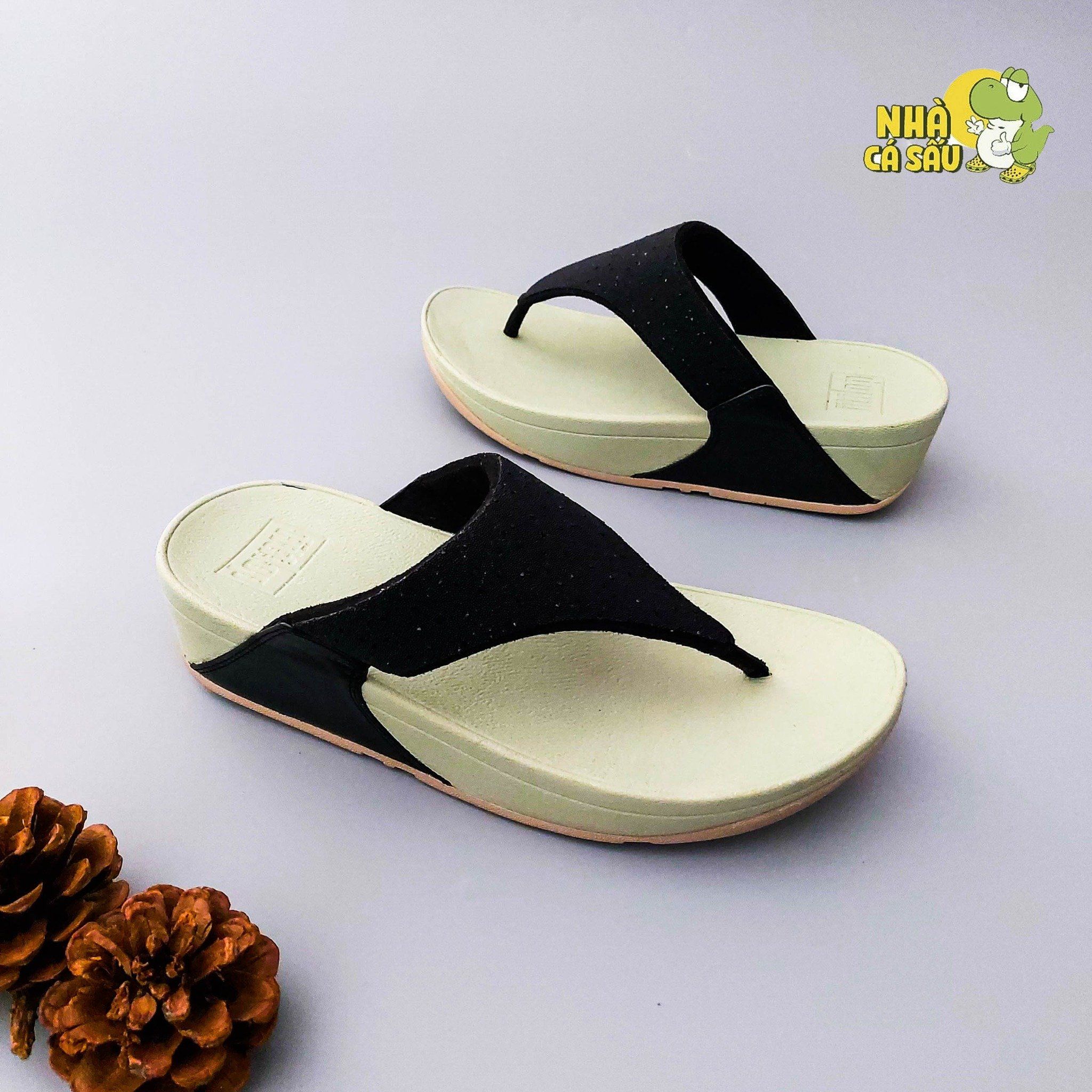  Dép xuồng xỏ ngón fitflop trơn nữ chính hãng 