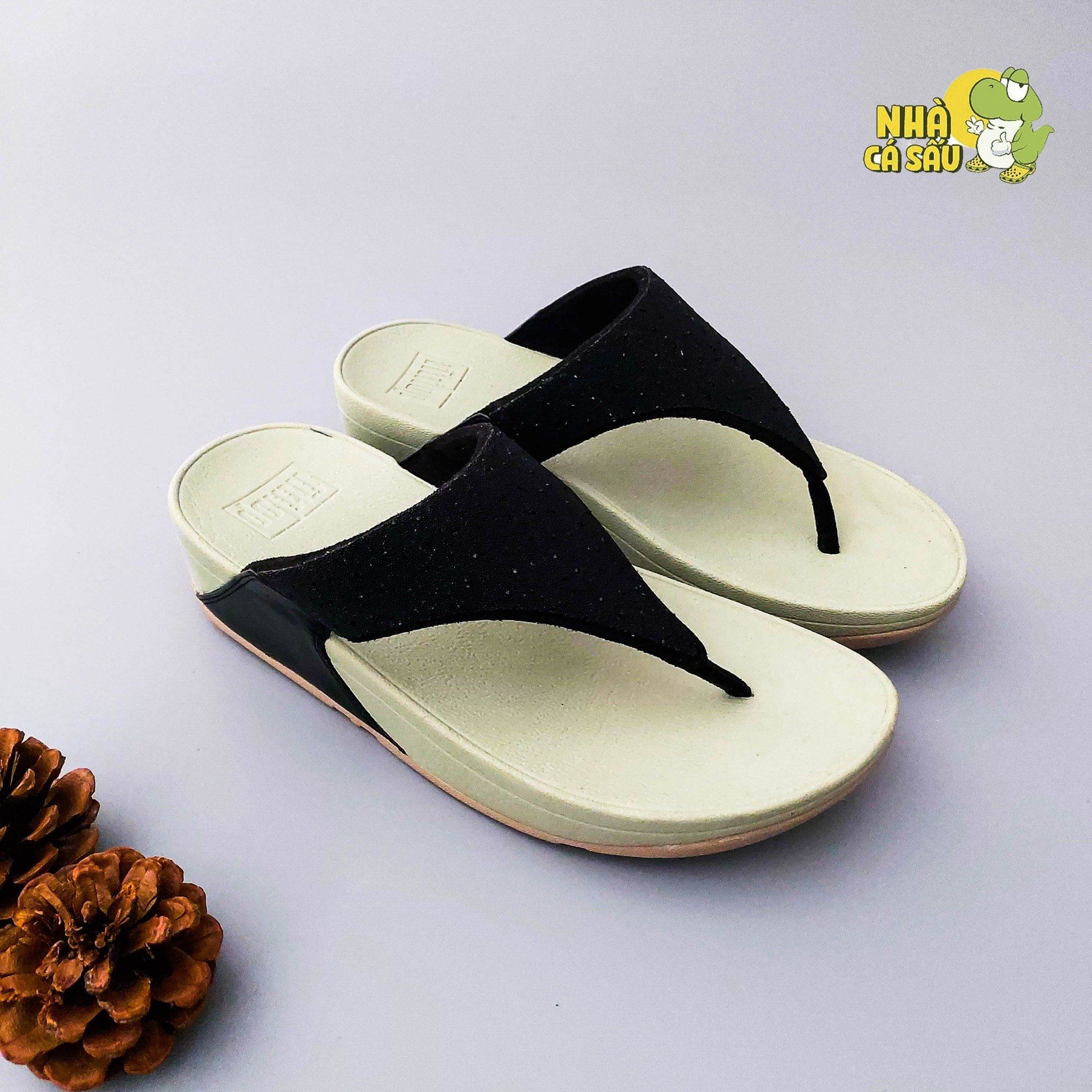  Dép xuồng xỏ ngón fitflop trơn nữ chính hãng 