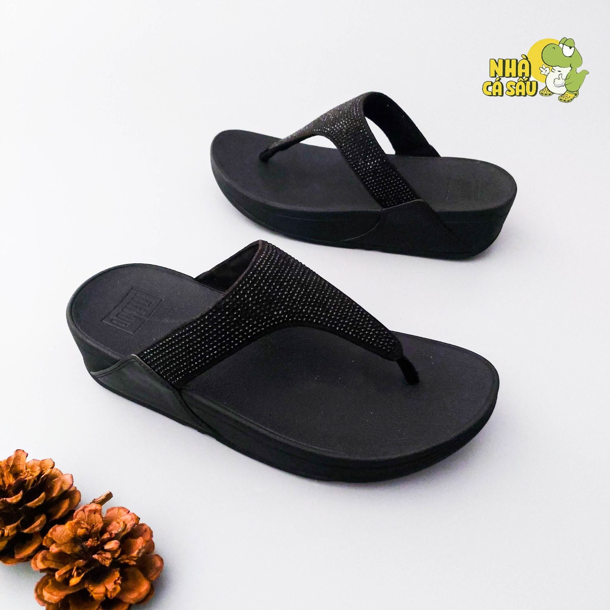  Dép xuồng xỏ ngón fitflop trơn nữ chính hãng 