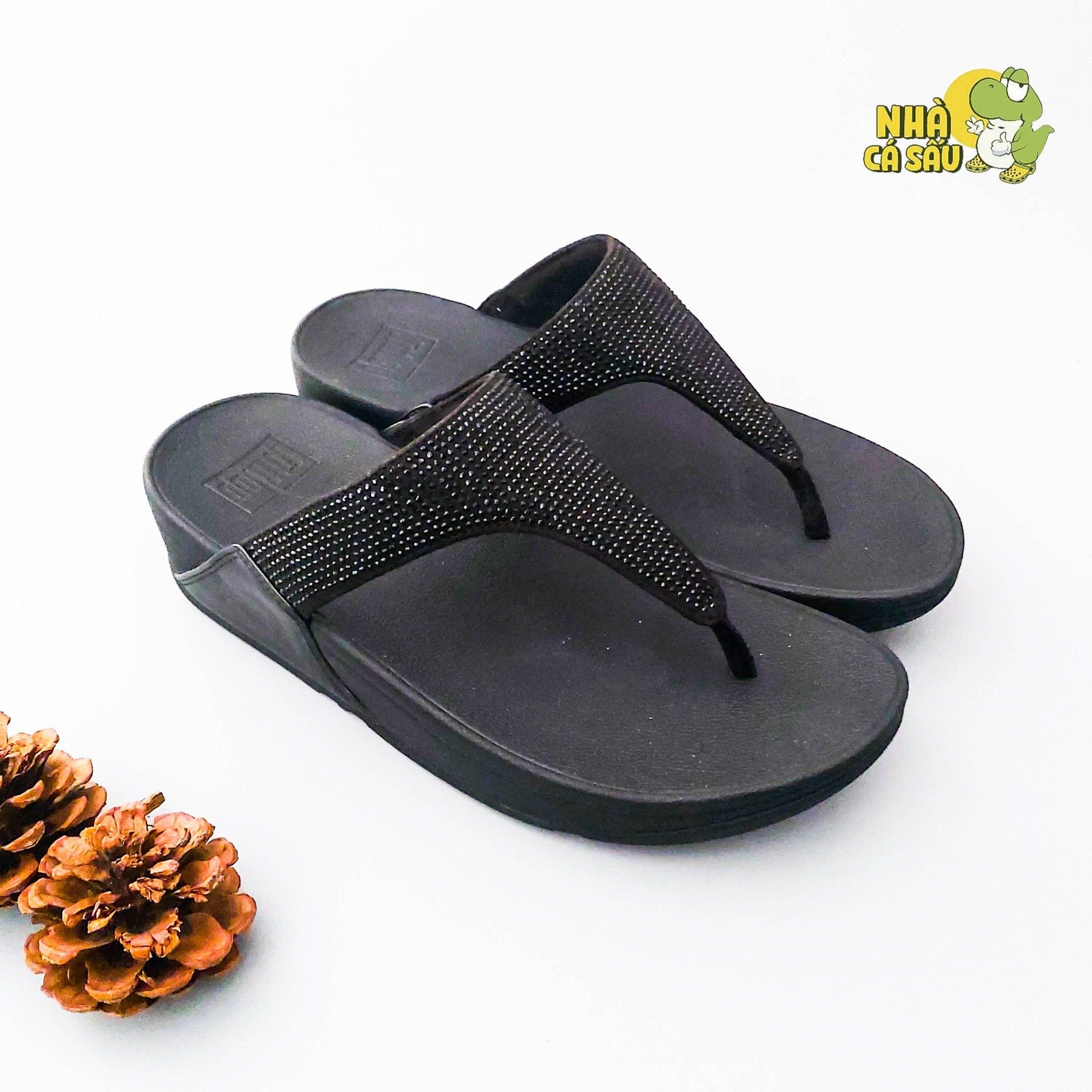  Dép xuồng xỏ ngón fitflop trơn nữ chính hãng 