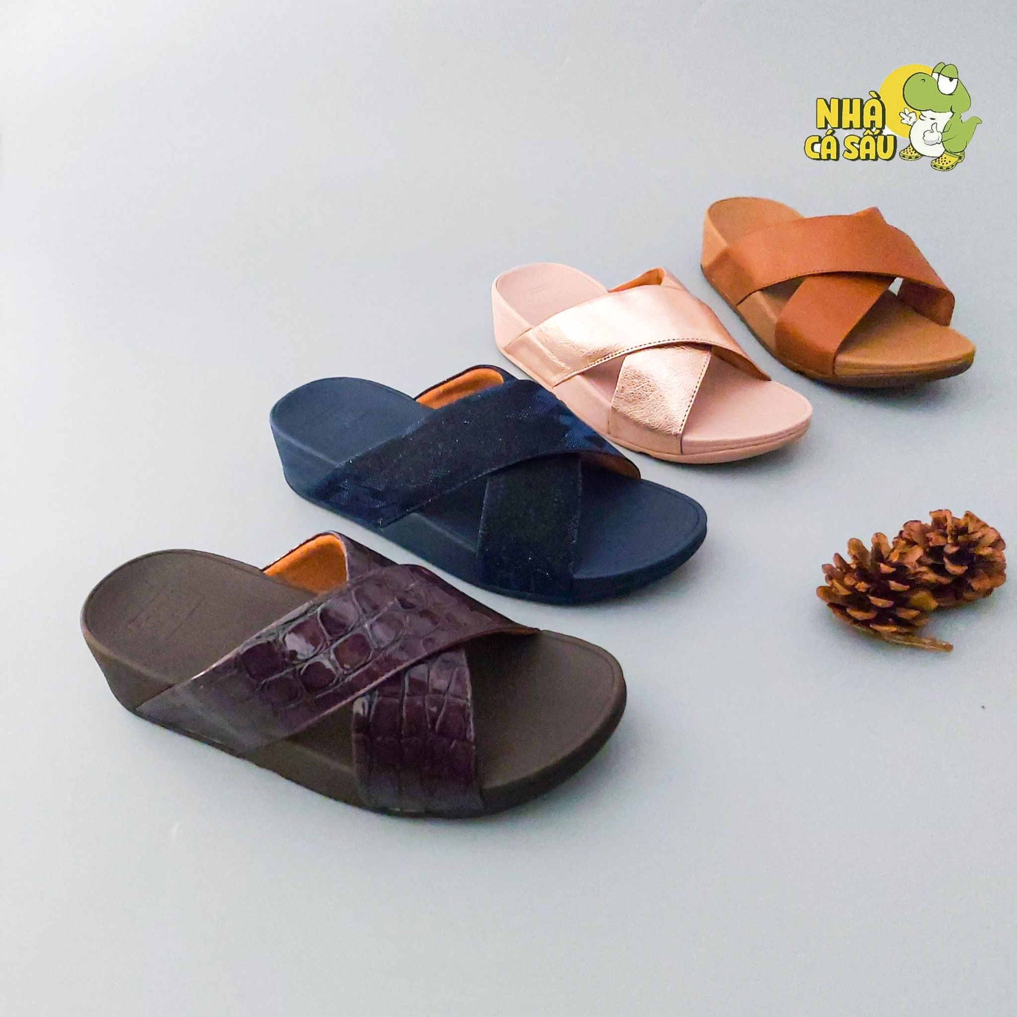  Dép xuồng quai chéo fitflop nữ chính hãng 