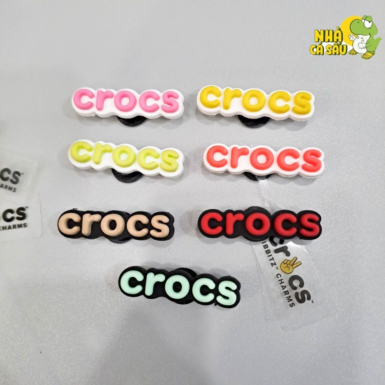  Jibbitz charms stickers hình chữ cross gắn dép 