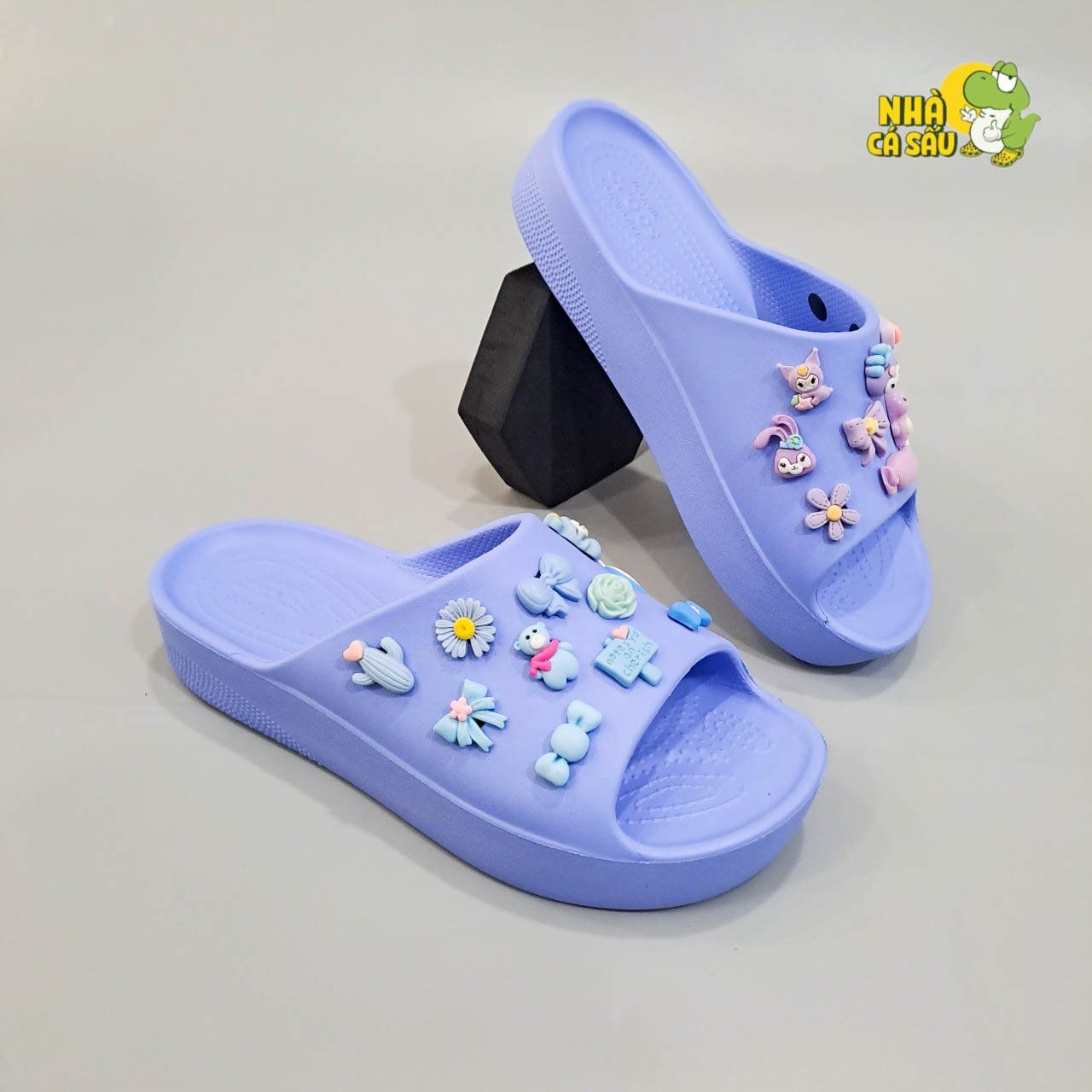  Dép quai ngang Dinas classic platform slide nữ chính hãng 