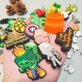 Jibbitz charms 3D xịn nhiều mẫu gắn dép sục 
