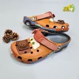  Dép sục cross ô tô nâu nam nữ chính hãng 