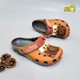  Dép sục cross ô tô nâu nam nữ chính hãng 