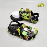  Dép sục cross classic đen loang xanh trẻ em chính hãng 
