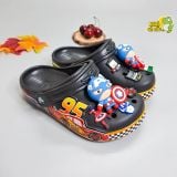  Dép sục cross trẻ em viền hoạt hình 3D chính hãng 