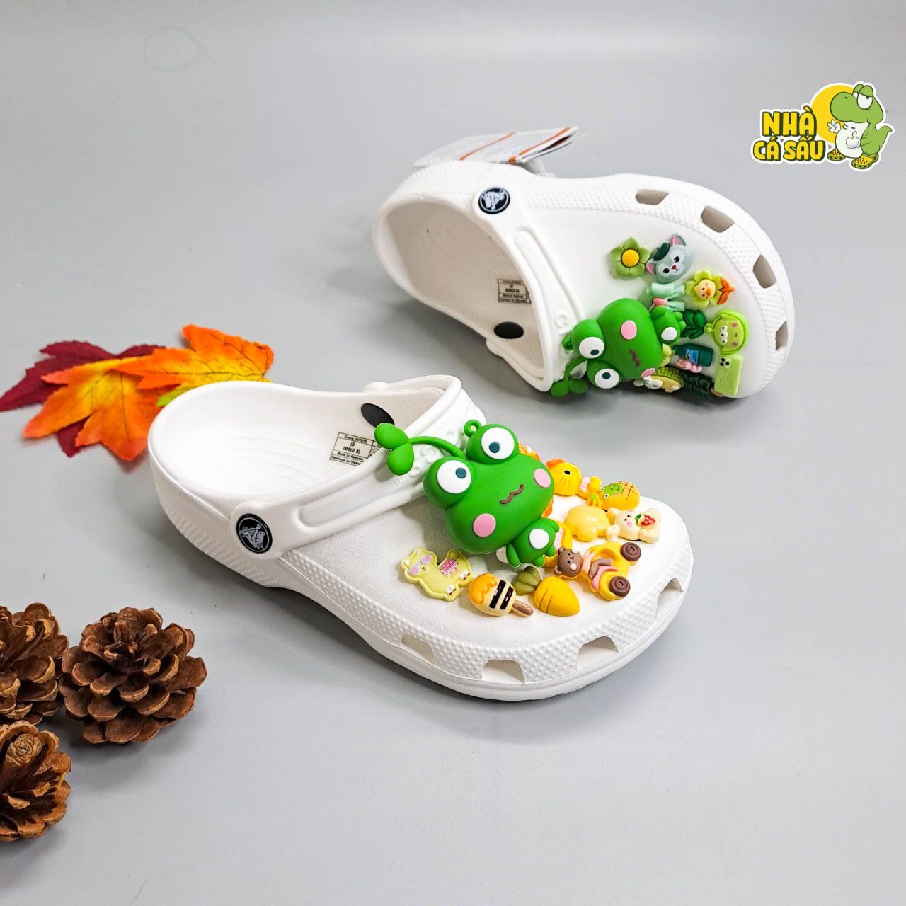  Dép sục cross classic trẻ em màu navy, đen, xám chính hãng 