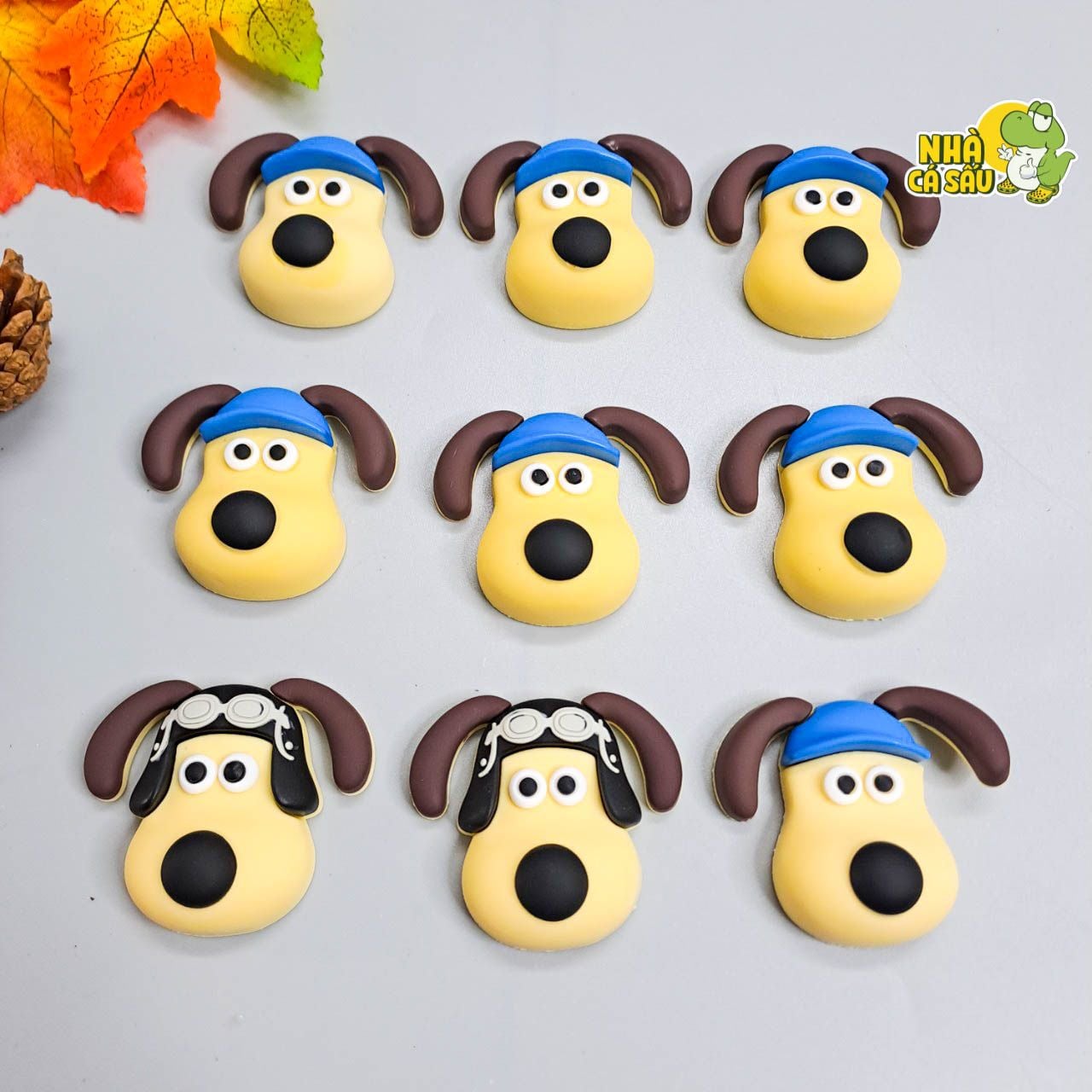  Jibbitz charms 3D xịn hình chó thuyền trưởng gắn dép 