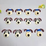  Jibbitz charms 3D xịn hình chó thuyền trưởng gắn dép 