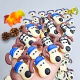  Jibbitz charms 3D xịn hình chó thuyền trưởng gắn dép 